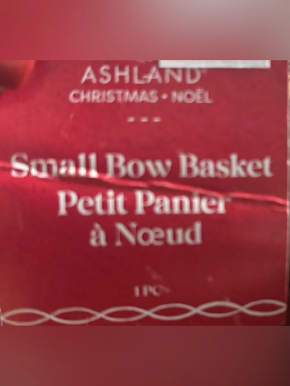 Christmas baskets NEW NWT 2 total square rectangle plaid velvet bow